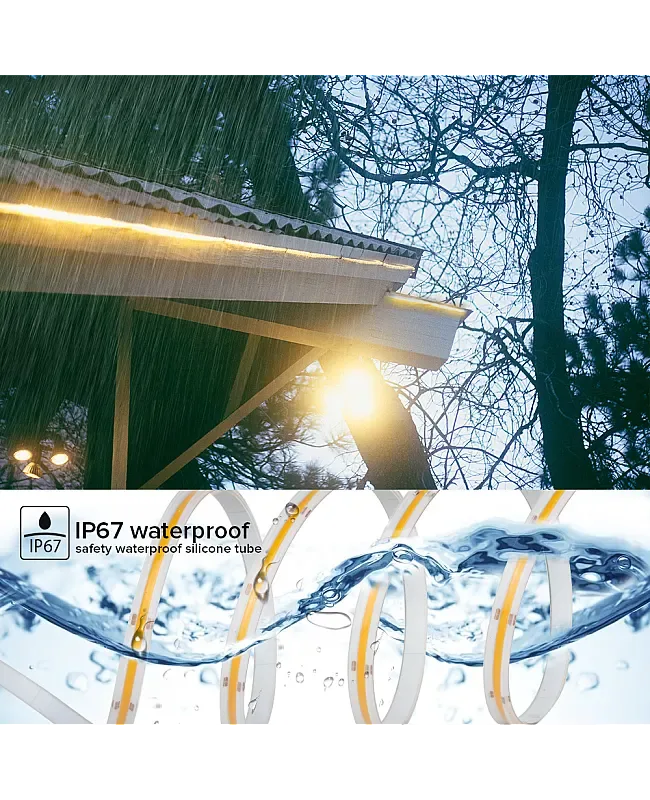 Outdoor LED Strip Lights IP67 Waterproof Seamless Dotless 16.4FT detail 07