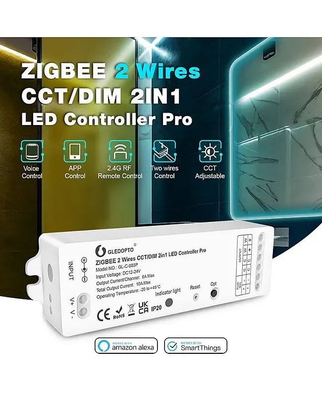 GL C 2 Wires CCT/Dim 2 in 1 Zigbee LED Controller detail 05