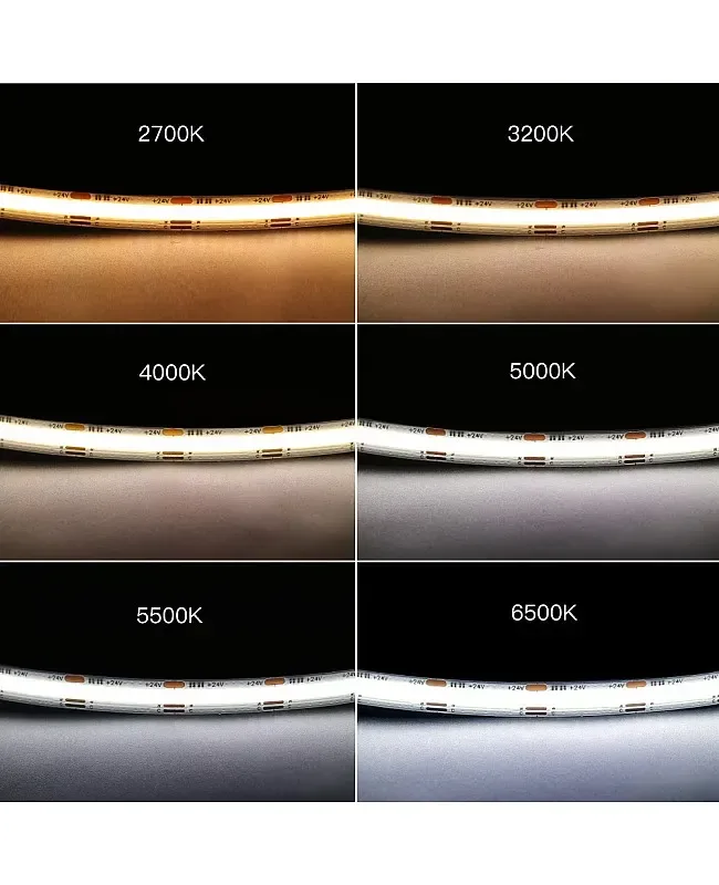 Tunable White COB LED Strip 24V Dimmable detail 06