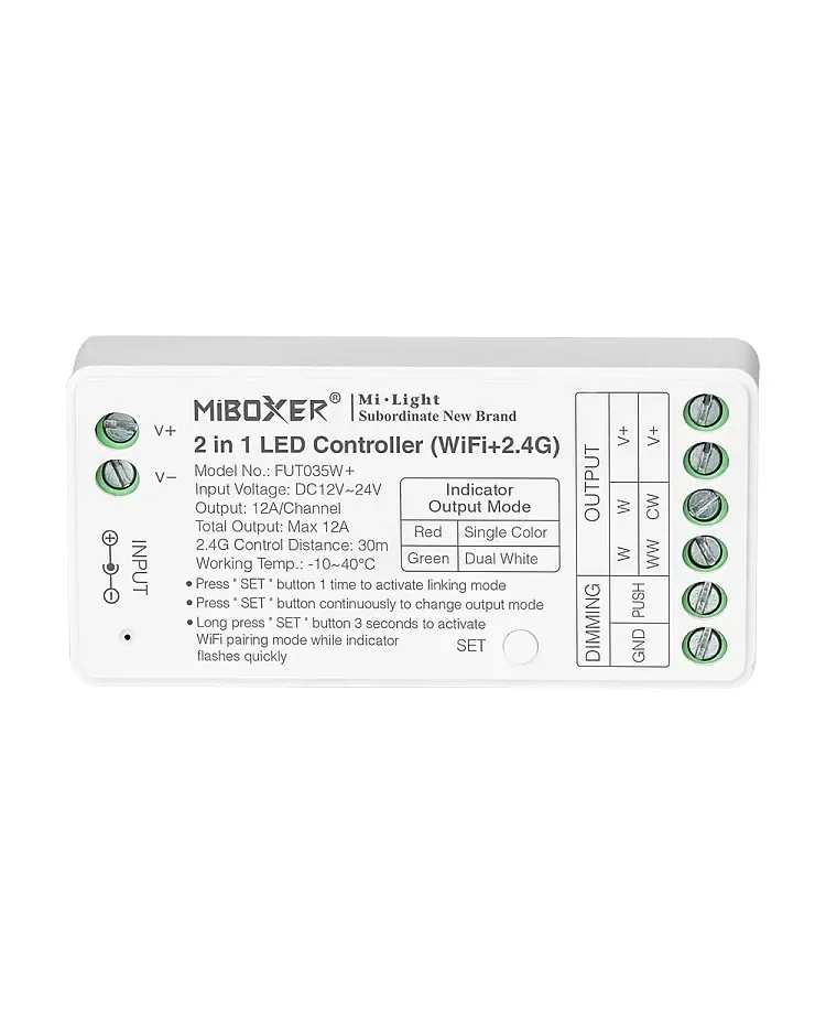 + 2.4G WiFi Dimmer For Single Color/Dual White / product image