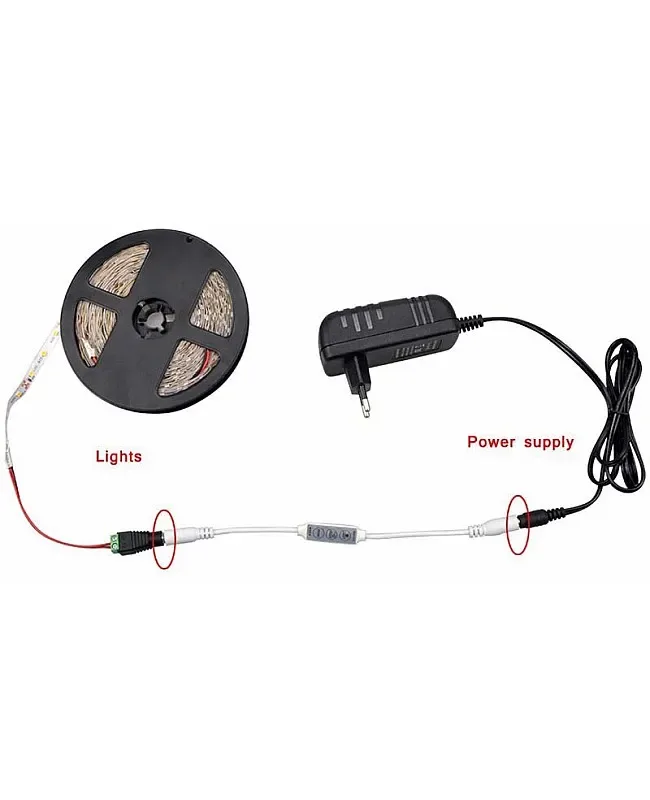 Single Color LED Mini Dimmer With DC Connector detail 06