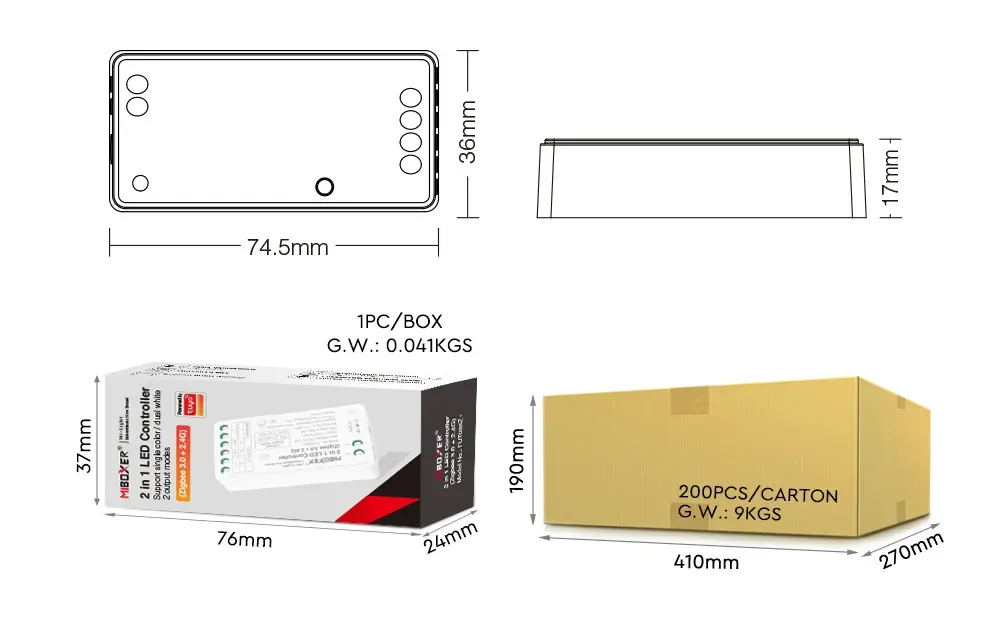 + Low Voltage Dimmer For Single Color/Dual White detail 07
