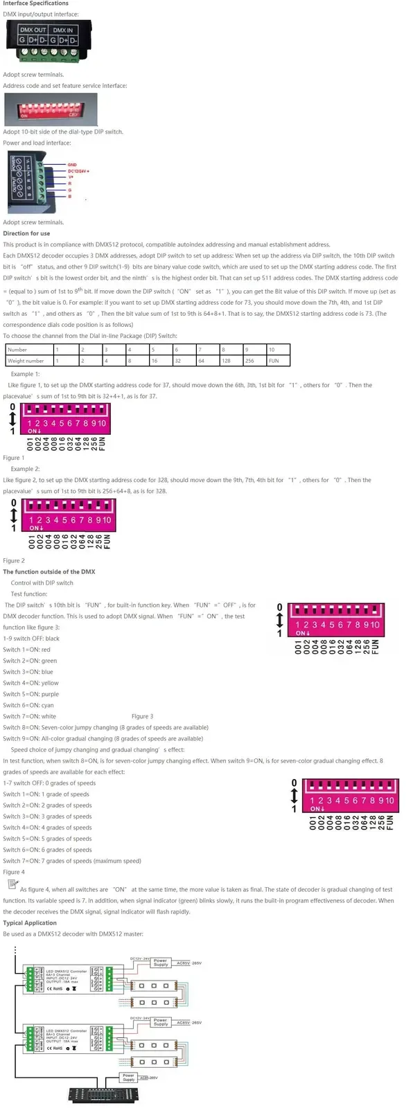 432W RGB DMX Decoder detail 06