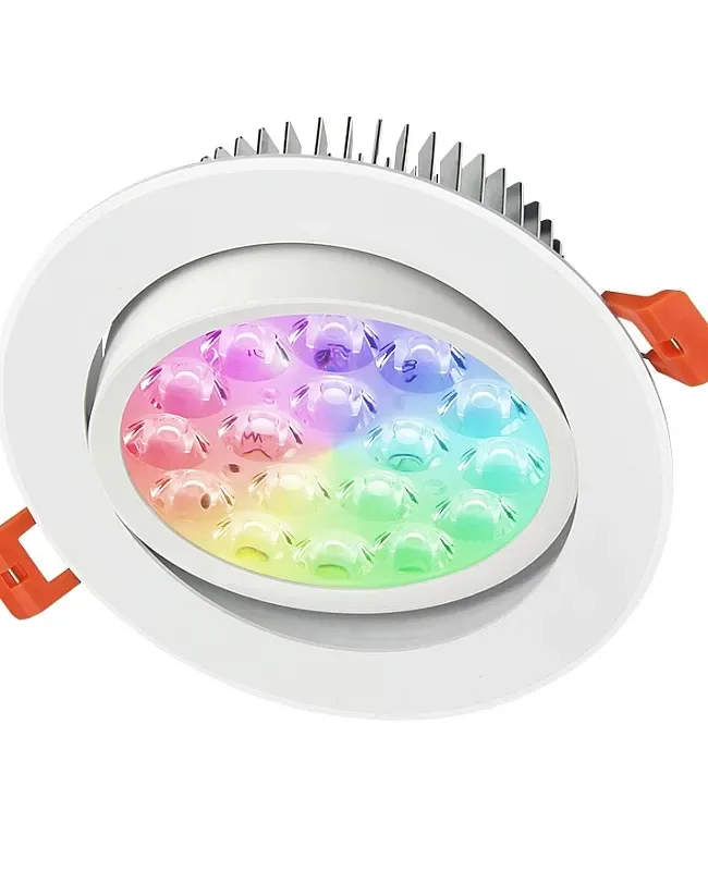 9W RGBWW Adjustable LED Recessed Downlight detail 03