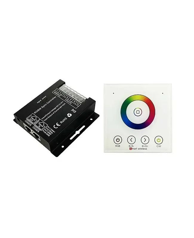 768W RGBW LED Remote Controller With Wall Panel RF Touch Control detail 02