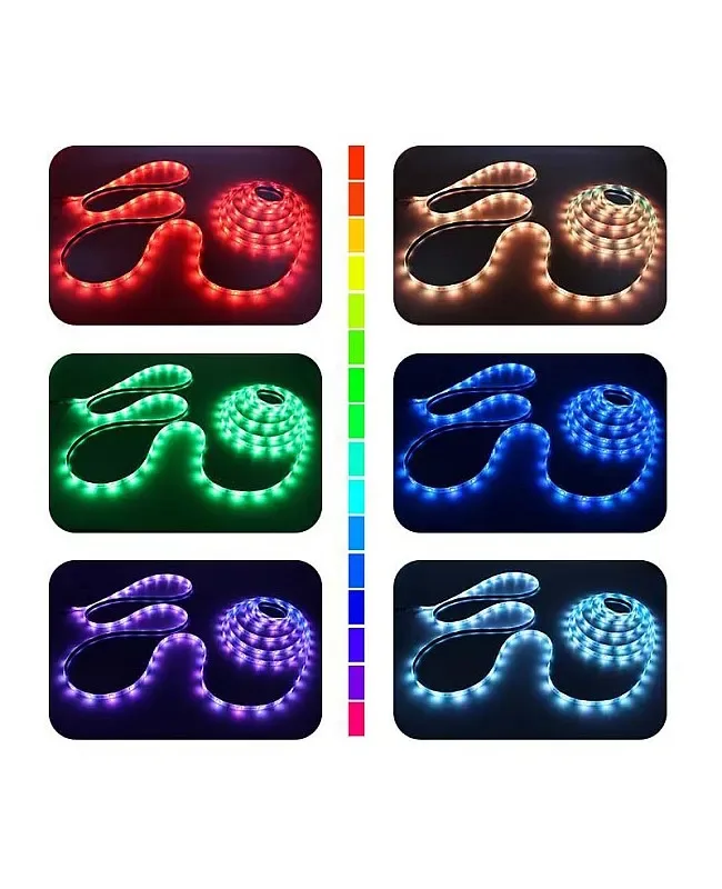 5050 RGB LED Strip Lights With WIFI Music LED Controller detail 06
