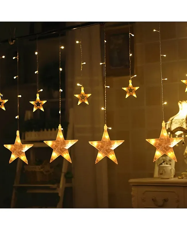 12PCS Big Star 220V LED Curtain Light detail 08