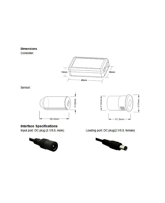 Mini Cabinet LED Dimmer Controller With ITR Sensor detail 05