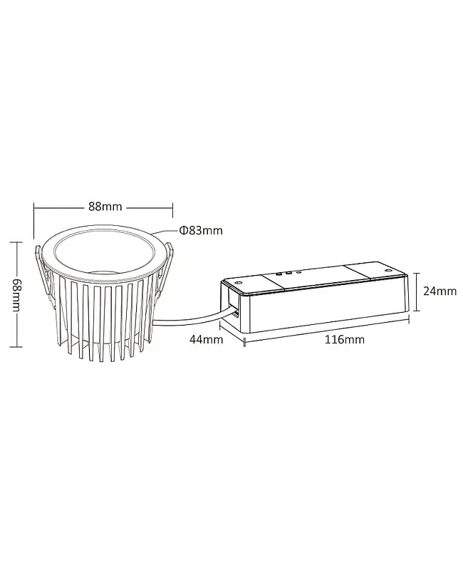 9W 2.4G RGBCCT Waterproof Recessed Light detail 04
