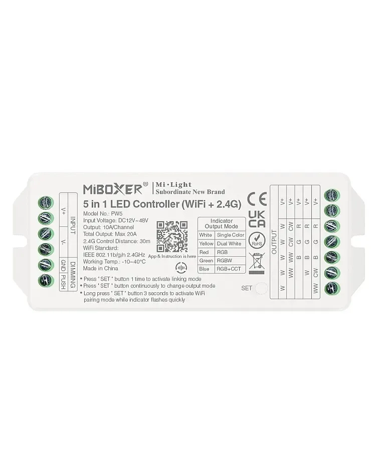 5 In 1 WiFi RGB Light Controller / product image