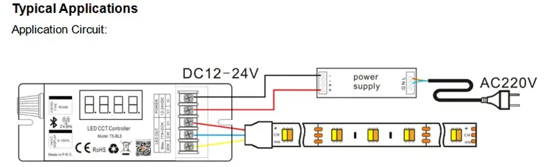 400W Hoion T5 BLE Bluetooth Dual White CCT PWM Light Dimmer detail 07