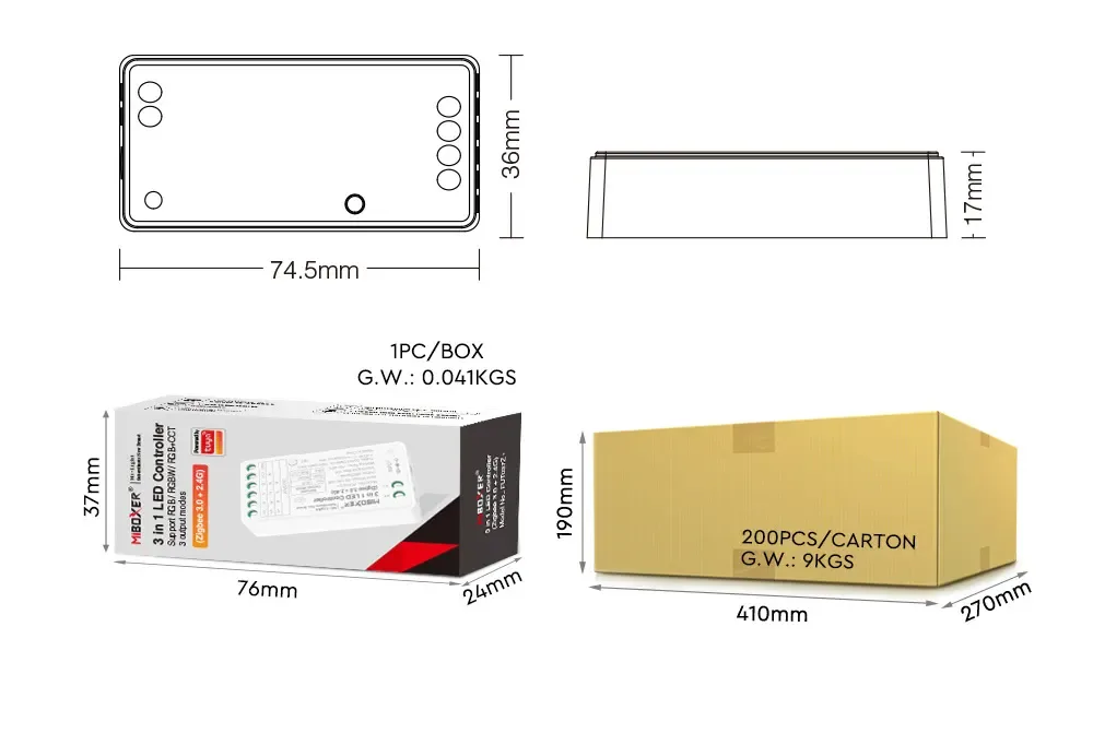 + Zigbee 3.0 2.4G 2 In 1 LED Controllers detail 07