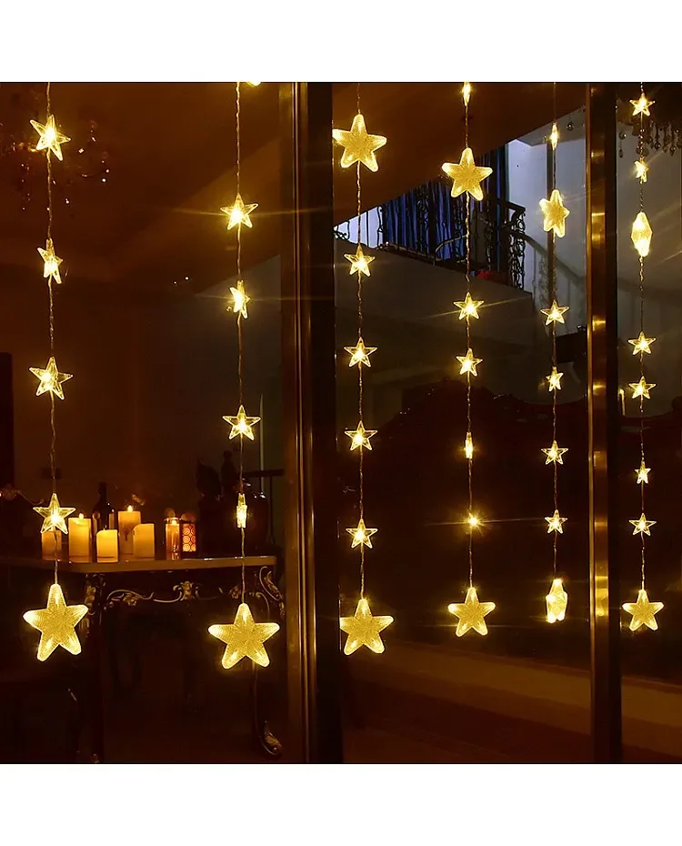 Star Style 144 PCS LED Xmas Lights With RF Remote / product image