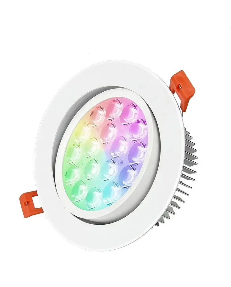 9W RGBWW Adjustable LED Recessed Downlight / product image