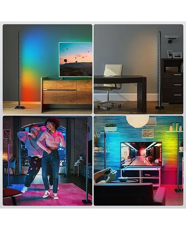 Smart Corner LED Floor Lamps RGB WS2812B With Remote detail 08