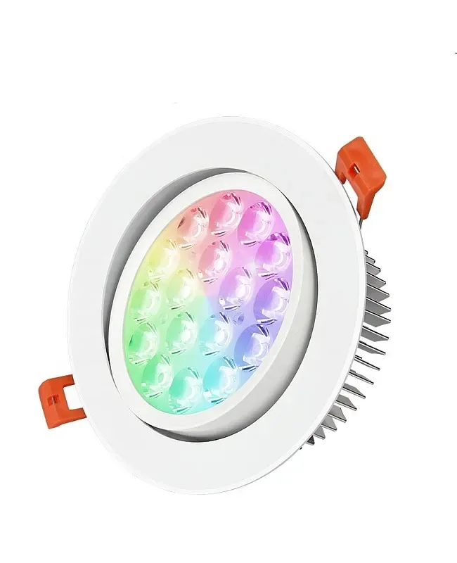 9W RGBWW Adjustable LED Recessed Downlight detail 02