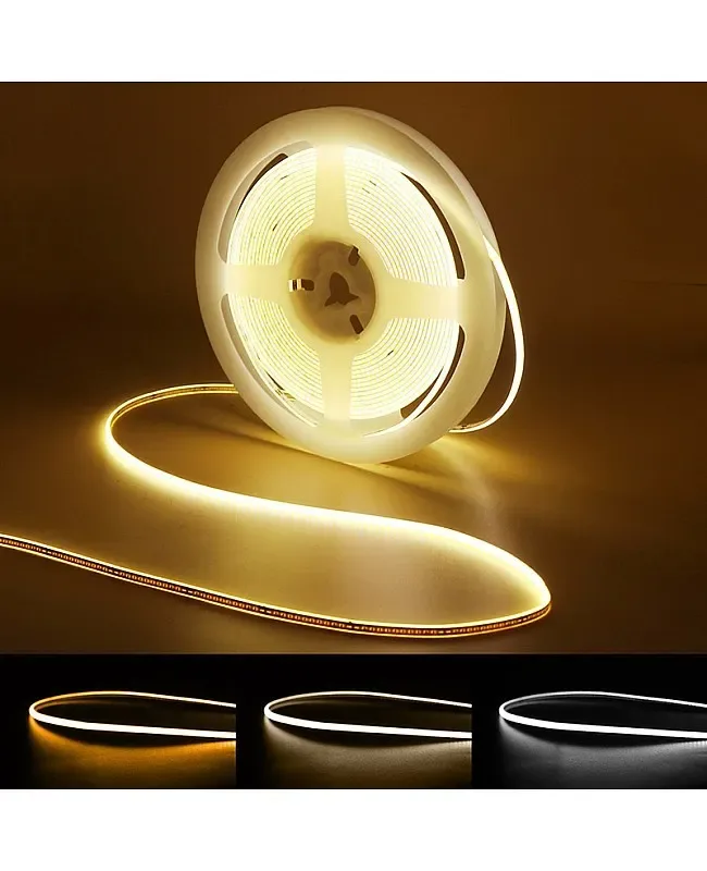 Super Narrow 2.7mm DC12V Flexible COB LED Stripe detail 09