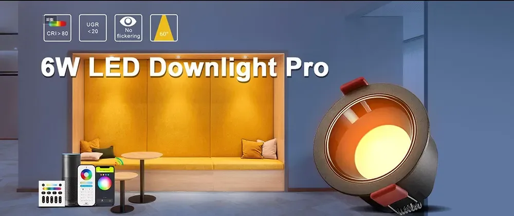 6W RGB+CCT Smart Zigbee Recessed Ceiling Light detail 08