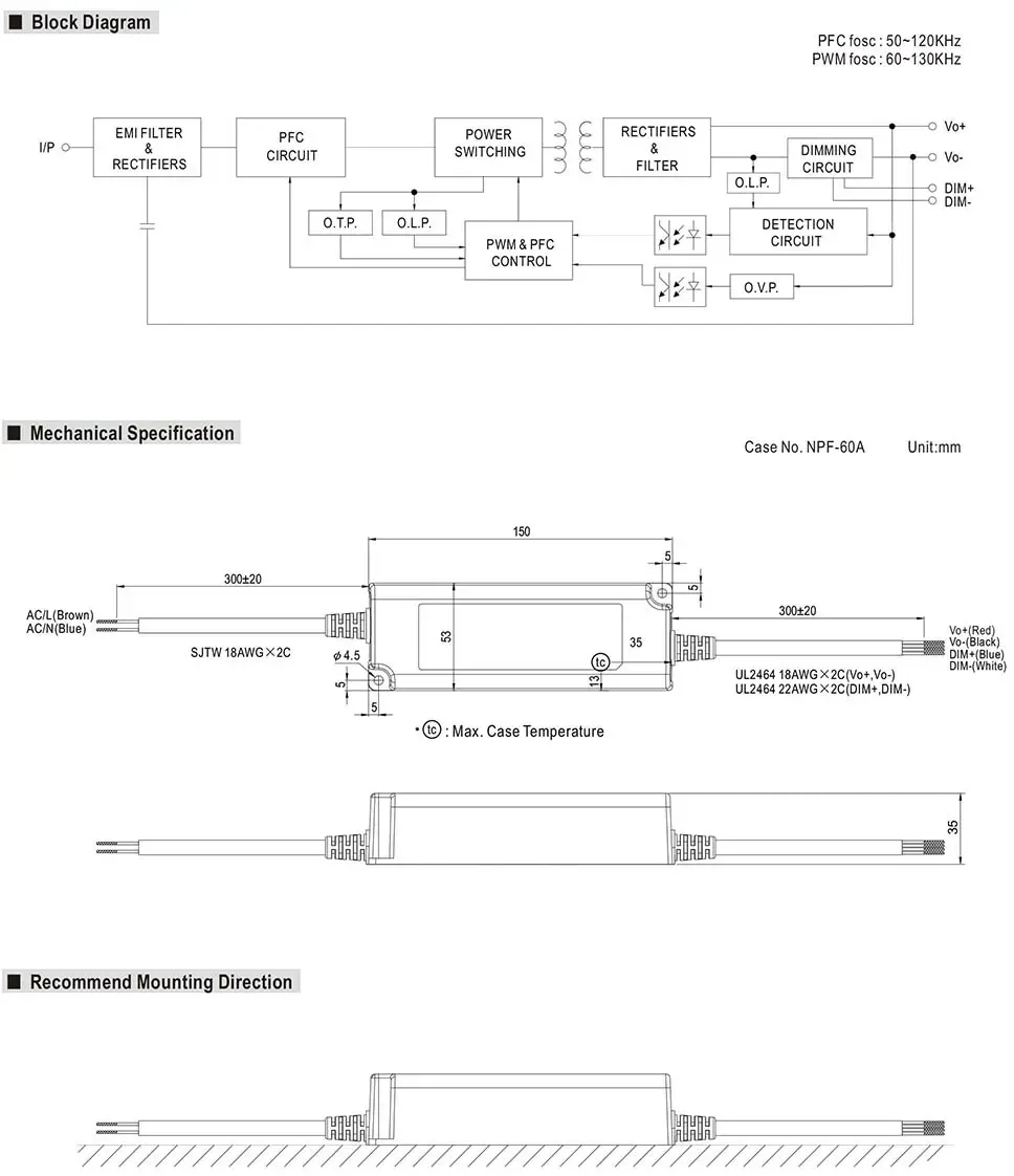 3 In 1 Dimming PWM 40W Waterproof Power Supply detail 06