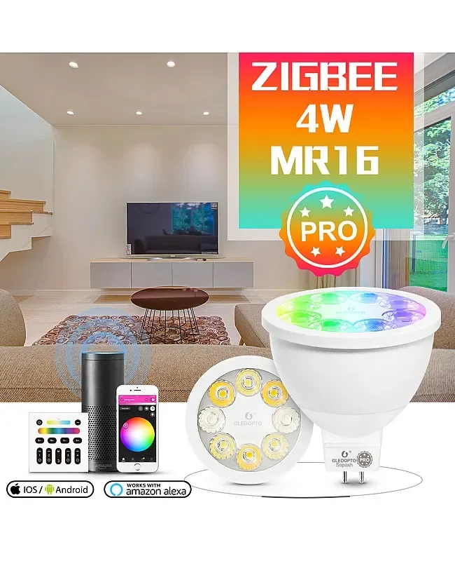 12V 4W MR16 Zigbee Pro RGB CCT Spotlight detail 03