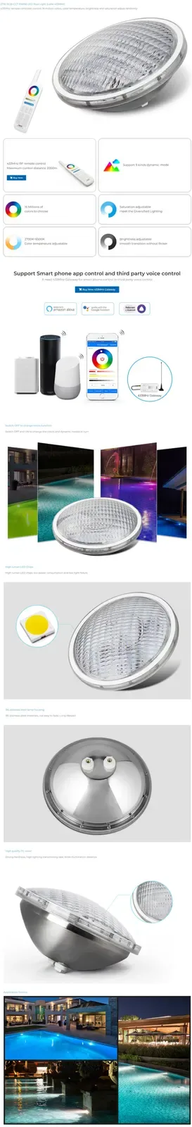 27W RGBWW PAR56 Swimming Pool Lights detail 08