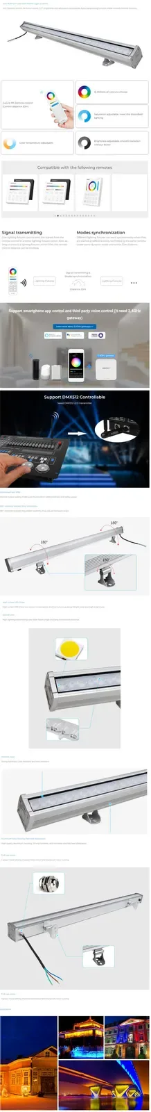 24W 24 RGB CCT Exterior Wall Wash Lighting detail 08