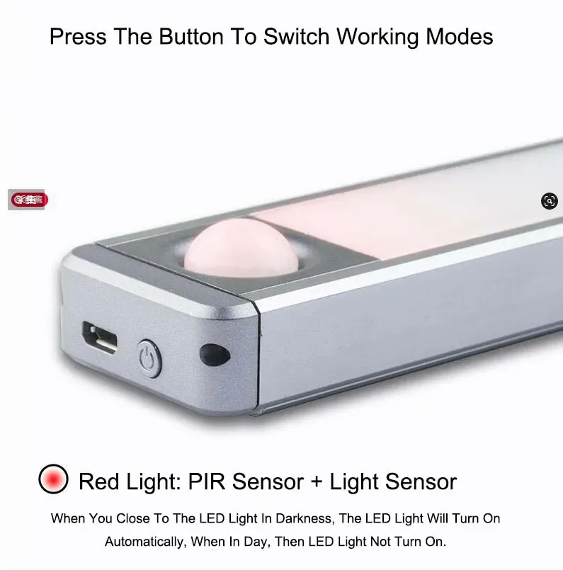 USB Rechargeable Cabinet LED Night Light detail 06