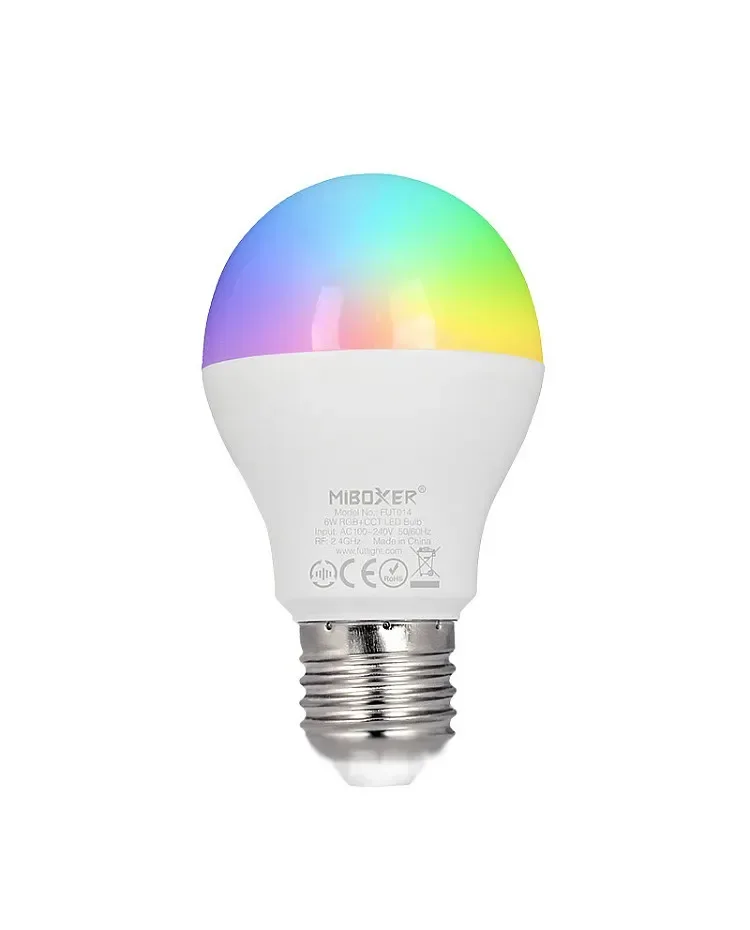 6W RGB CCT Color Changing Light Bulb / product image