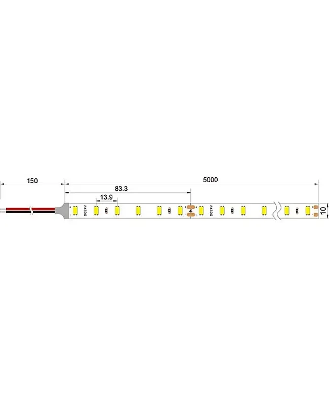 2835 240LEDs 24V LED Strip detail 06