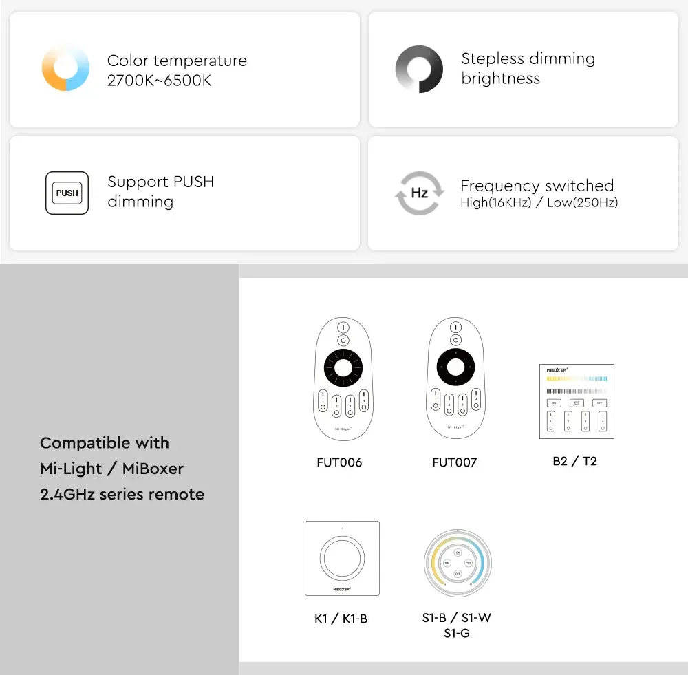 + Smart Dimmer For Single Color/Dual White detail 08
