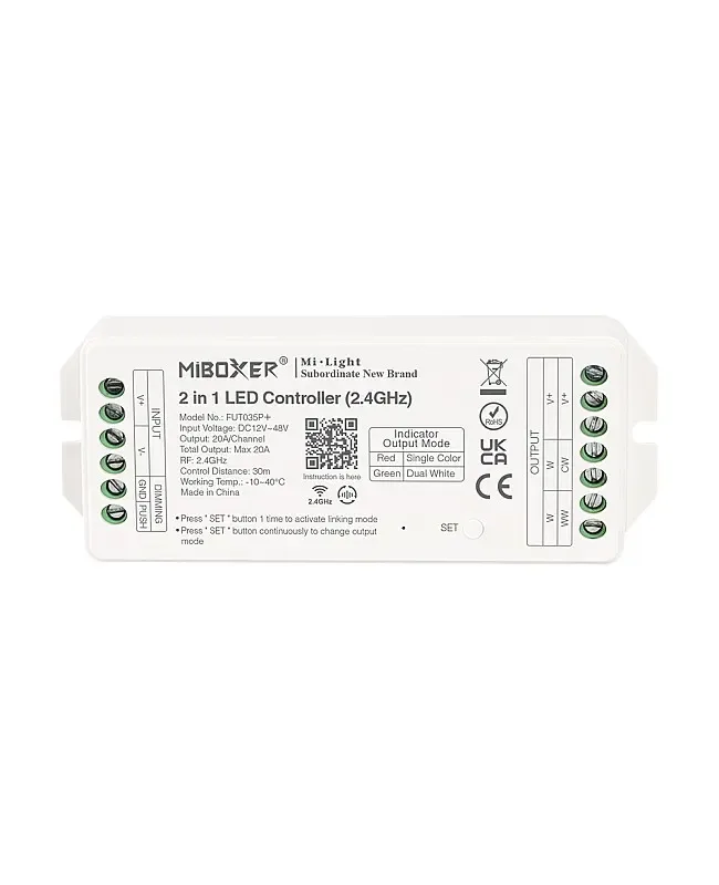 + 20A Smart Light Switch Dimmer 2 In 1 For Single Color/Dual White detail 02