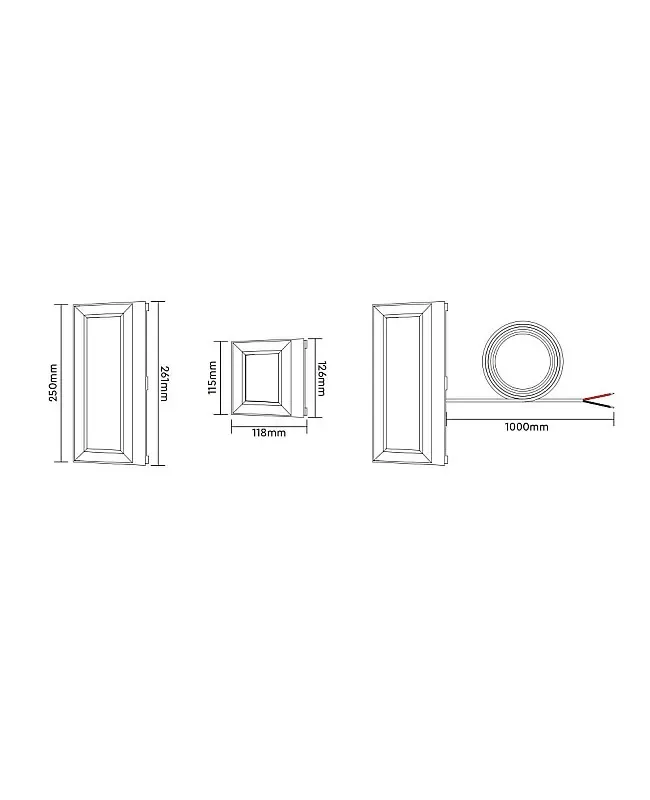 12W Outdoor Wall Lamp RGB+CCT Zigbee 3.0+2.4G Control detail 04