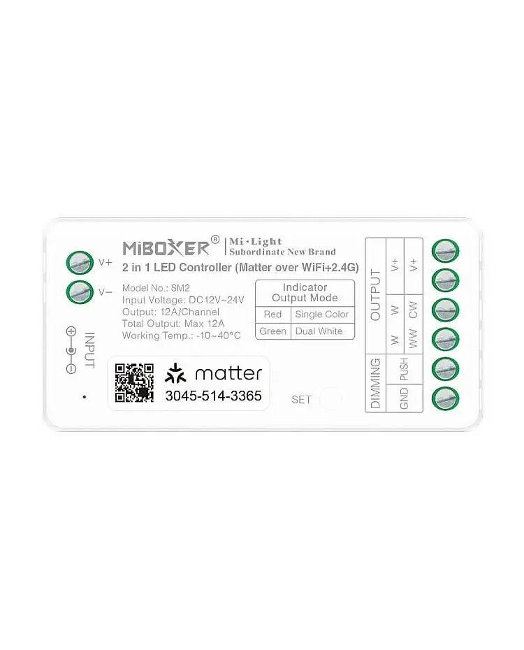 Matter Over WiFi 2.4G RF LED Controller / product image