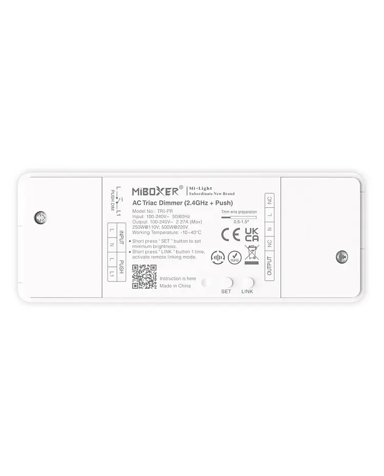 500W RF Push AC Triac Dimmer APP Control / product image