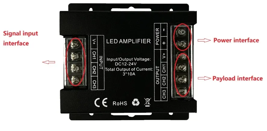 DC12V 24V 30A RGB LED Amplifier detail 06