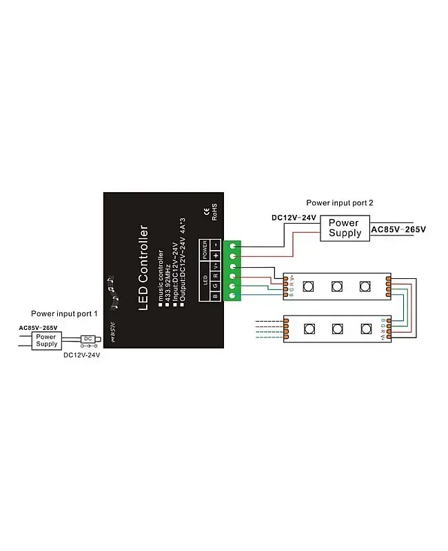 LED Sound Activated Controller 144W detail 07