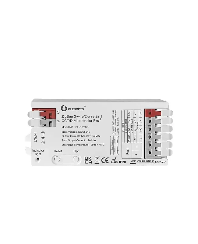 2 Wire Tunable White Zigbee LED Strip Controller detail 02