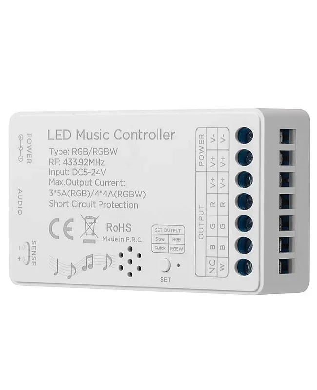 DC5V 24V 384W LED Music Controller For RGB/RGBW detail 06