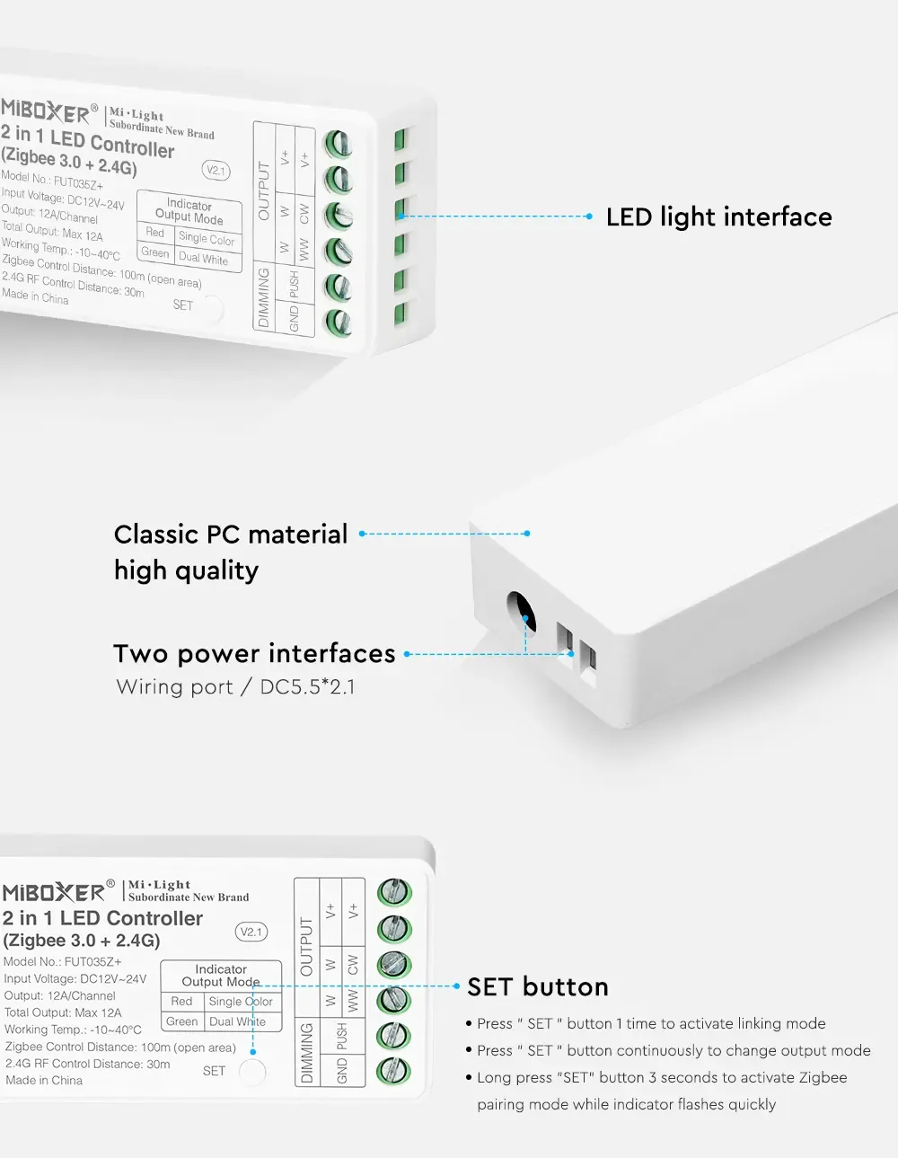 + Low Voltage Dimmer For Single Color/Dual White detail 13