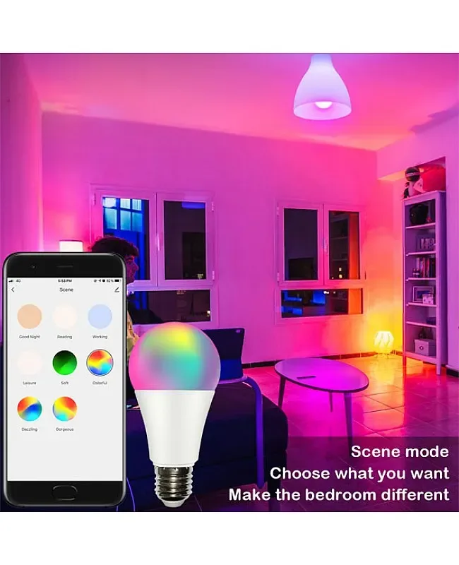 RGB+CCT Bluetooth Compatible Light Bulb detail 04
