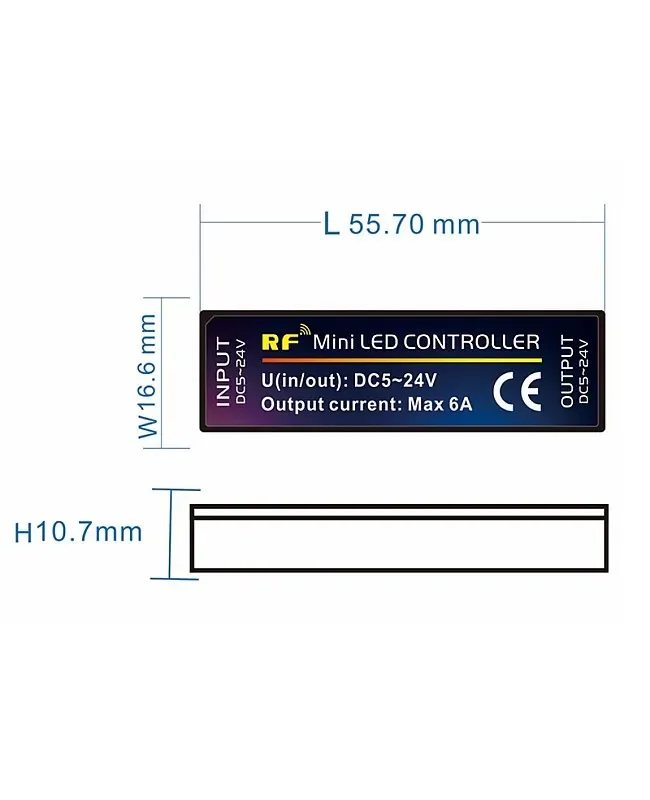 Mini Inline CCT Tunable White LED Strip Controllers detail 05