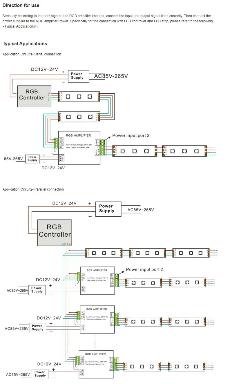 DC12V 24V 30A RGB LED Amplifier detail 07