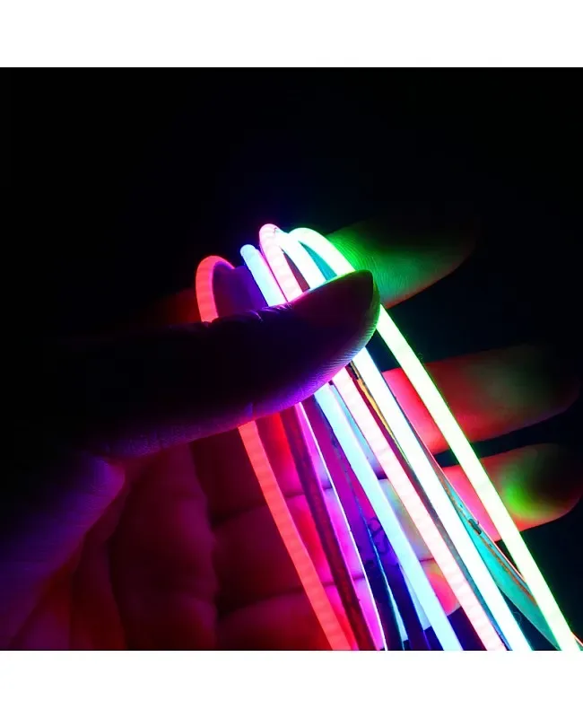 Super Narrow 2.7mm DC12V Flexible COB LED Stripe detail 04