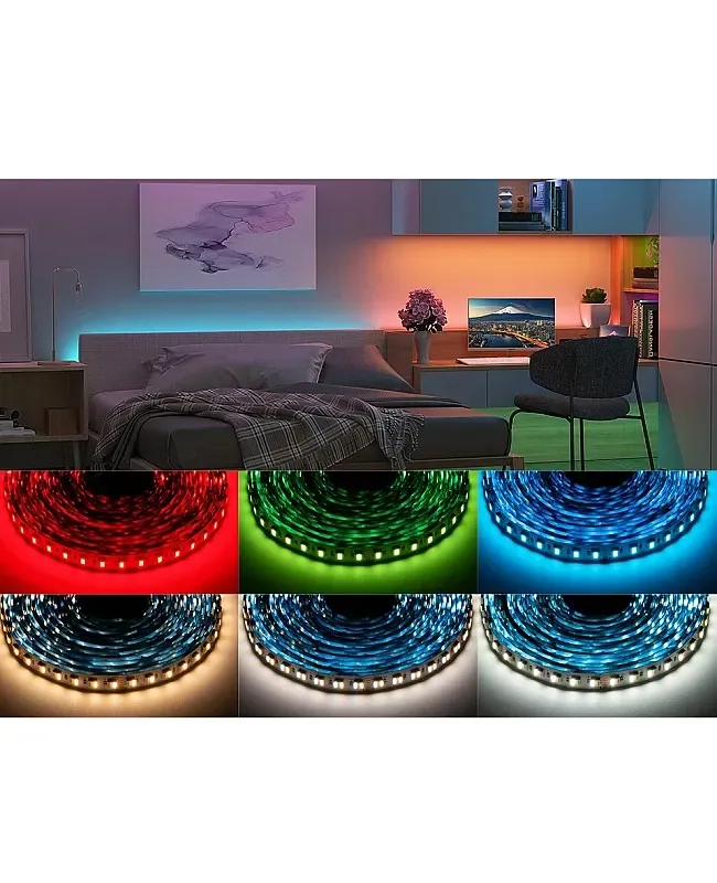 5 In 1 Waterproof 24V RGBCCT LED Strips 96LEDs/M 16.4FT detail 05