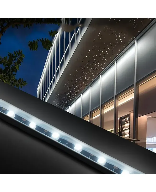 24V Waterproof Wall Wash Lighting Strip Lights With Lens detail 03