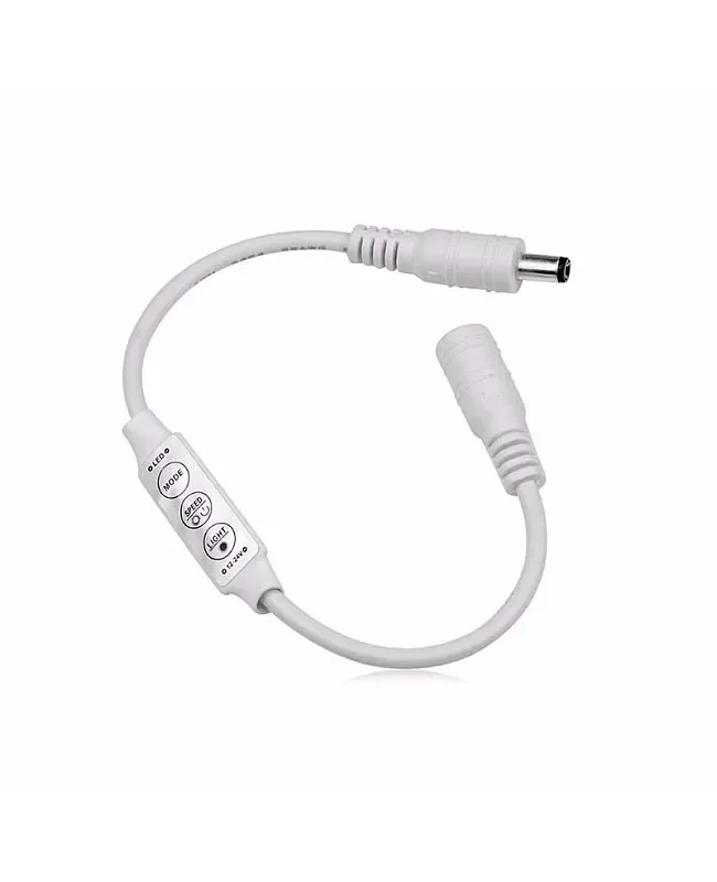 Single Color LED Mini Dimmer With DC Connector detail 02