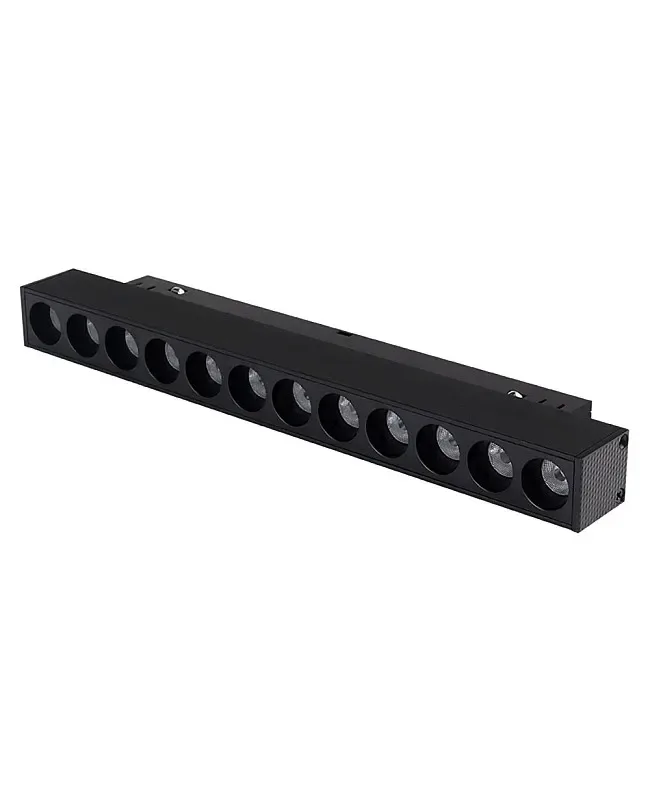 4 RF Magnetic Grille Black Commercial Track Lighting detail 02