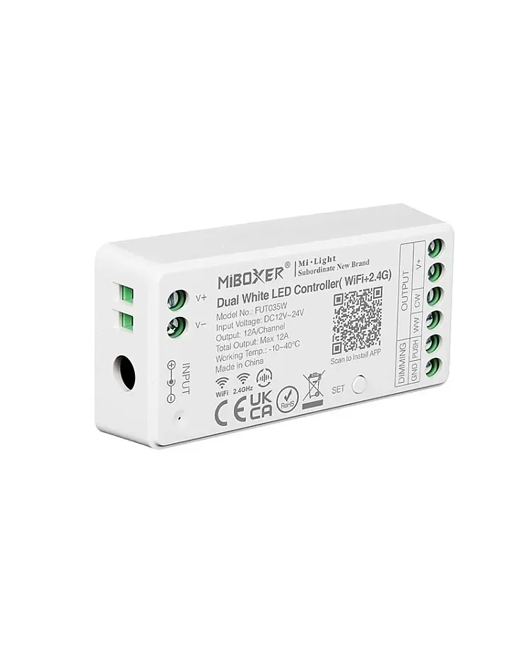 Dual White WiFi LED Strip Lights Controller / product image