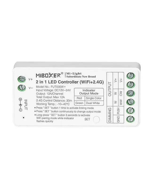 + 2.4G WiFi Dimmer For Single Color/Dual White detail 02