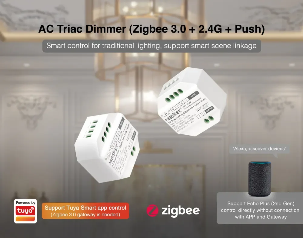 AC Triac ELV Dimmer Zigbee 3.0 For Traditional Incandescent Lights detail 07